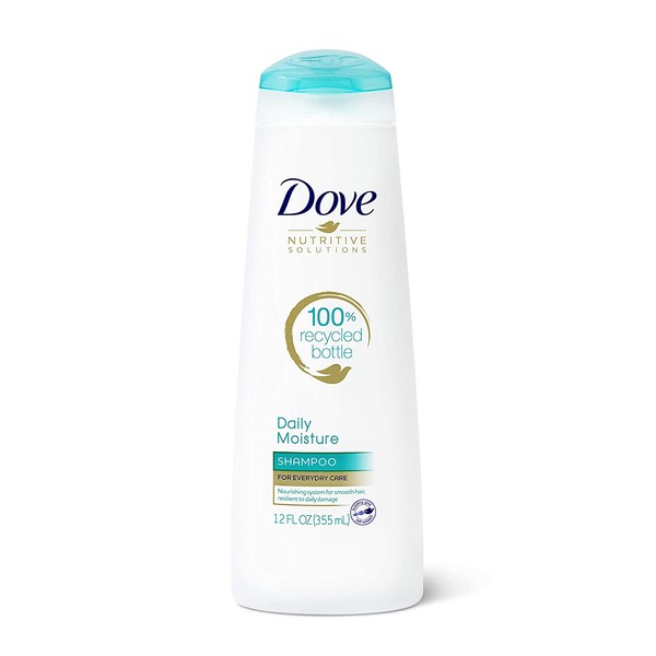 Dove Nutritive Solutions Moisturizing Shampoo for Normal to Dry Hair Daily Moisture Formulated with Pro-Moisture Complex for Manageable and Silky Hair 12 oz