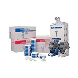 Richmond Dental 200204 Braided Cotton Roll, Non-Sterile, 3/8" Diameter, 1-1/2" Length, Junior Pak, Medium (Pack of 2000)