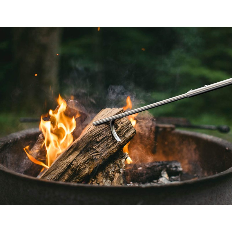 Skyflame 40-Inch Stainless Steel Fire Poker, Extra Long Fireplace Poker
