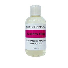 Simply Essential Cherry Noir Fragranced Massage & Body Oil, 100ml,