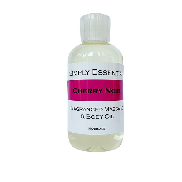 Simply Essential Cherry Noir Fragranced Massage & Body Oil, 100ml,