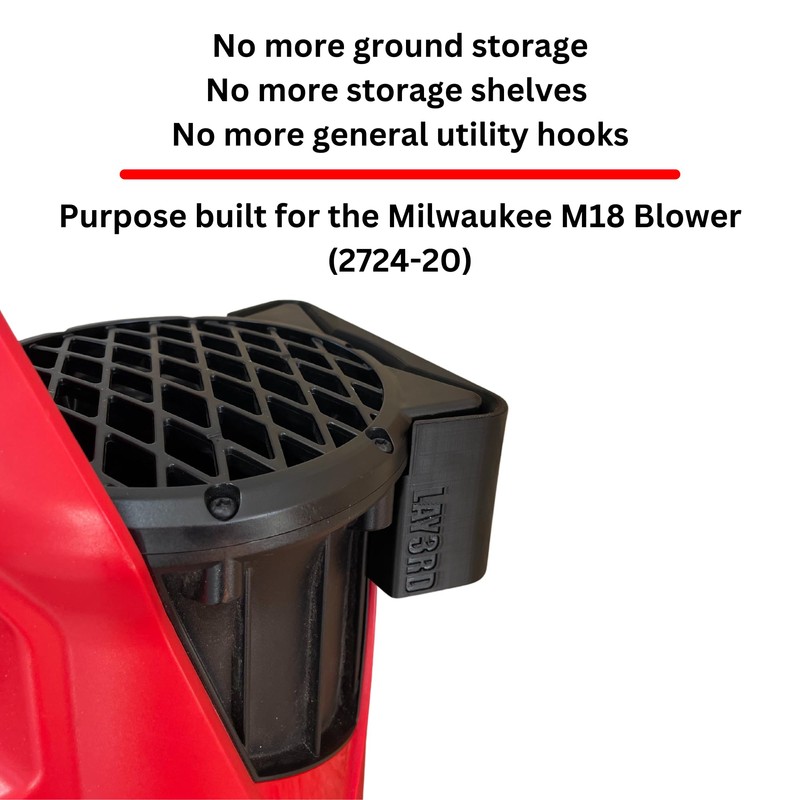 Wall Mount for Milwaukee M18 Leaf Blower | Only Compatible
