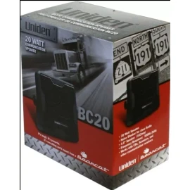 Uniden BC20 20 Watt External Speaker Amplifies CBs,Scanners etc. Black Brand New