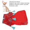 Dog Clothes Chinese Style Cheongsam Satin Pet Dog Tang Suit