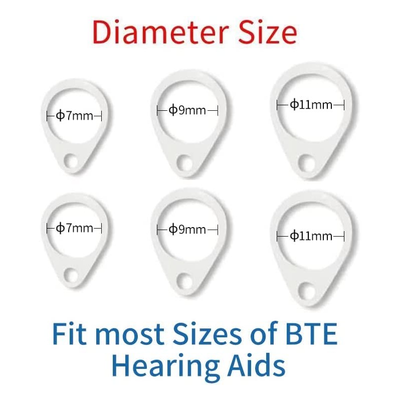 Hearing Aid Clip for Seniors Adults - Anti-Lost Lanyard Protector