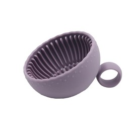 Makeup Brush Cleaning Pad, Silicone Makeup Brush for Dishwashing, Portable Cleaning Pad for Girls. (Purple)