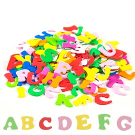 Canollo 130 Stück Moosgummi Buchstaben Selbstklebend, Schaumstoff Aufkleber für Kinder Bunt, Kinder Buchstaben zum Aufkleben Set, Sticker für Scrapbooking, DIY, Schulprojekte, Lernspiele