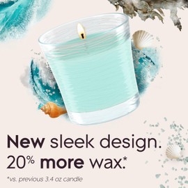 Glade 1-Wick Scented Candle Jar, Sky & Sea Salt, Air Freshener Infused with Essential Oils, 4.08 Oz, 2 Count