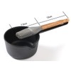 HAWOK 3.9inch Cast Iron Melting Pot Sauce Pan with Brush,8.8