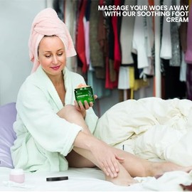 MAJESTIC PURE Crema Para Pies Con Aceite De Lavanda, Crema Calentadora - Callos, Pies, Manos, Tacones, Codos, Uñas Y Rodillas - Suaviza E Hidrata La P