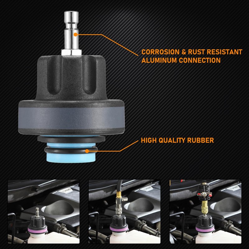 FOUR UNCLES Radiator & Coolant Pressure Tester and Vacuum Refill
