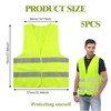 GMHLLES 5 Pieces High Vis Vests, High Vis Vest, Hi