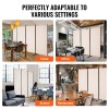 Portable 3-Panel Folding Privacy Screen Free-Standing Room Divider Modern Roo-Style