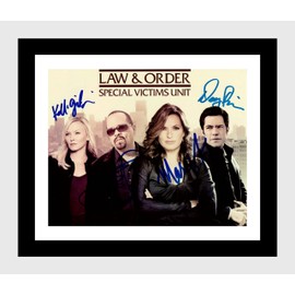 Framed Law and Order SVU Autograph Promo Print (Black, 16x20)