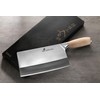 ZHEN Japanese VG-10 3-Layer Forged Chinese Cleaver, 8 inches, Silver