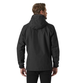 Helly Hansen Men's Dubliner Waterproof Windproof Breathable Rain Coat Jacket, 990 Black, 4X-Large