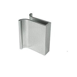 Brushed Nickel Frameless Shower Door Slip-On Finger Pull