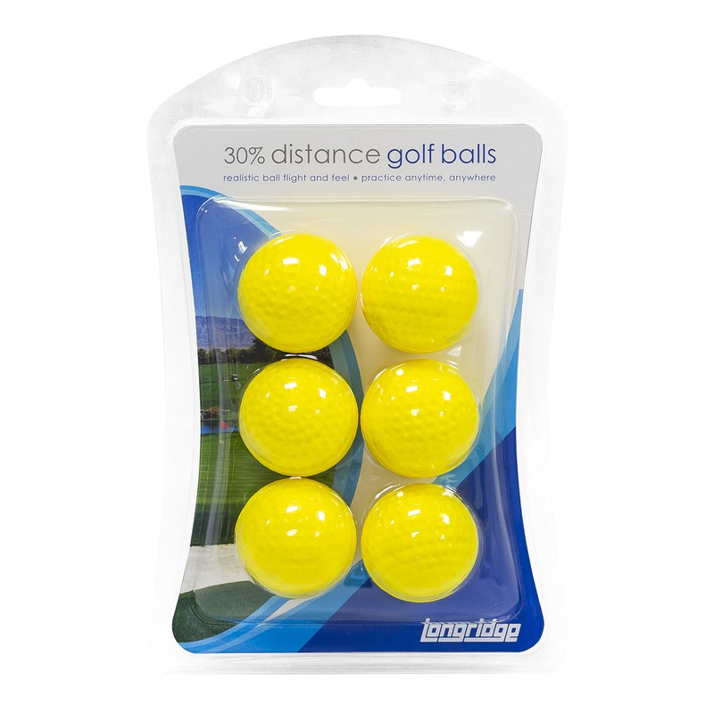 Longridge Distance Golfball (6er-Pack) – Gelb
