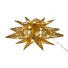 Kurt Adler 11-Inch Pre-Lit Twinkling LED 60-Light Gold Starburst Tree