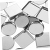 Outanaya Diy Makeup Palette Accessory 30pcs Empty Metal Eyeshadow Pans