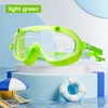 Kids Swim Goggles with Earplugs – Big Frame Anti-Fog No-Leak