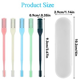 Nasal Hair Cutter, Double Sided Nose Hair Knife, 360° Nostril Hair Remover Tool, Nose Hair Trimmer for Men Women, with Soft Cleaning Brush (Multicolor)
