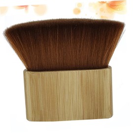 FRCOLOR Large Wooden Base Hair Cleaning Brush Nylon Duster for Hair Cutting Kits for Salon Home Use Skid Grip Easy to Clean