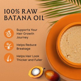 Lebanta Aceite De Batana Crudo Para El Crecimiento Del Cabello - Batana 100% Puro Y Orgánico De 113 G De Honduras Para Un Cabello Natural Grueso Y Fuerte - Mascarilla Cosmética Para El Cuero