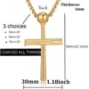 Cross Necklace for men by Pendant Baseball Bat Cross Necklace