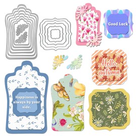 Nested Metal Cutting Dies, Lace Frame Die Cuts for Card Making - Embossing Stencil Template Tool for DIY Scrapbooking and Photo Album Card Craft Decoration