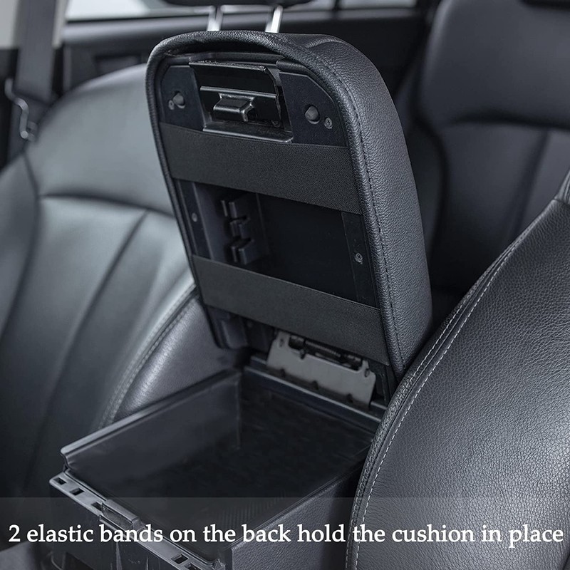 Car Center Console Cushion Armrest Cover Compatible with Toyota Tacoma