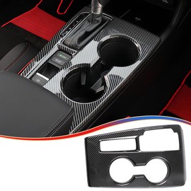 MUXEE 11th Gen Civic Center Console Frame Gear Shift Panel Cover Trim for Honda Civic 2022 2023 2024 2025 - ABS Carbon Fiber Sport Interior Accessories