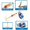 FedMois 30 pcs Fishing Spinner Baits Set with Box Spinners