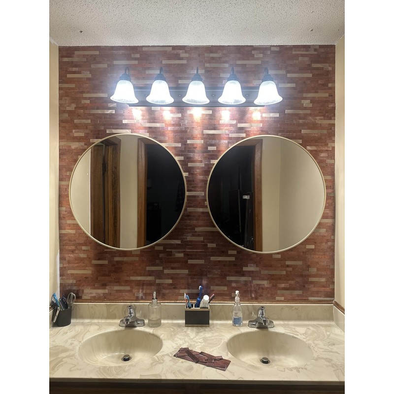 5 - Sheet Peel and Stick Backsplash Wall Tile, PVC