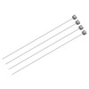 sourcing map Straight Ejector Pins, 1mm(0.04") Dia. 65Mn Steel Round