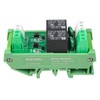 GUETNEU Relay Board, 2 Channel 1 SPDT DIN Rail Mount