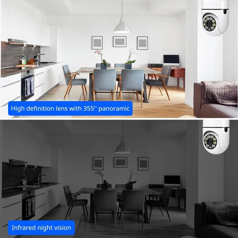 boykeep 4X 360° 1080P IP E27 Light Bulb Camera WiFi