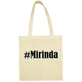 Social Network... # Mirinda Hashtag Tote Bag School Bag Gym Bag 38 x 42 cm in Pink Blue Green Grey Yellow Red Black White Beige, beige