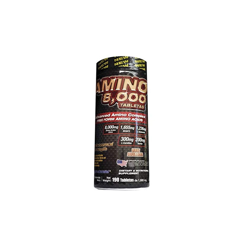 L AMINO 8,000 Tableta masticable de aminocidos libres hidrolizados, taurina,