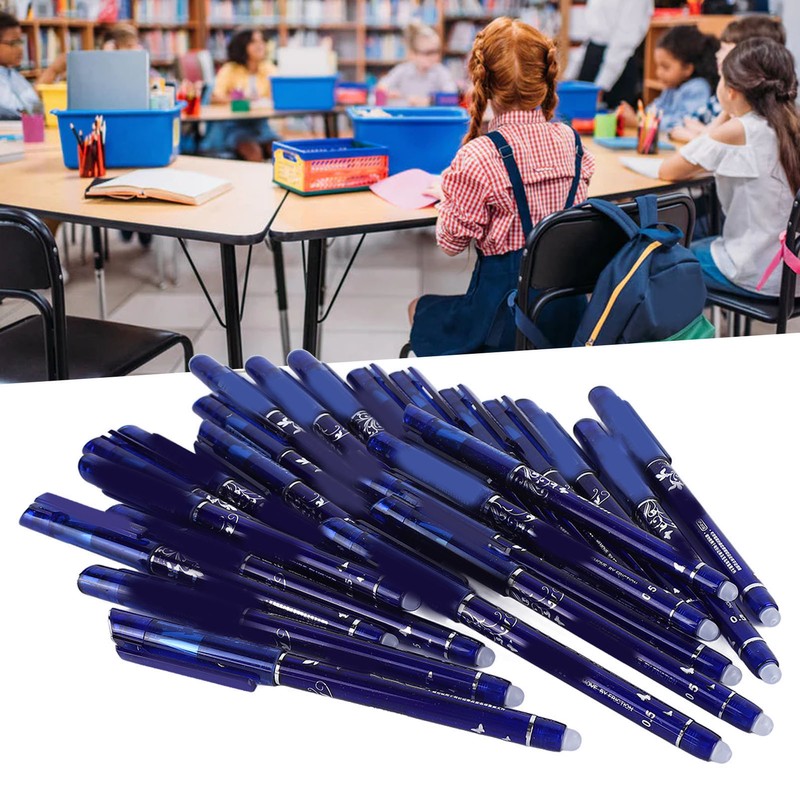 24PCS Erasable Ink Pen Make Mistakes Disappear Blue Erasable Pens