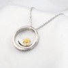 BAUNA Hibiscus Flower Pendant Necklace Hawaiia Means Family Jewelry Hibiscus