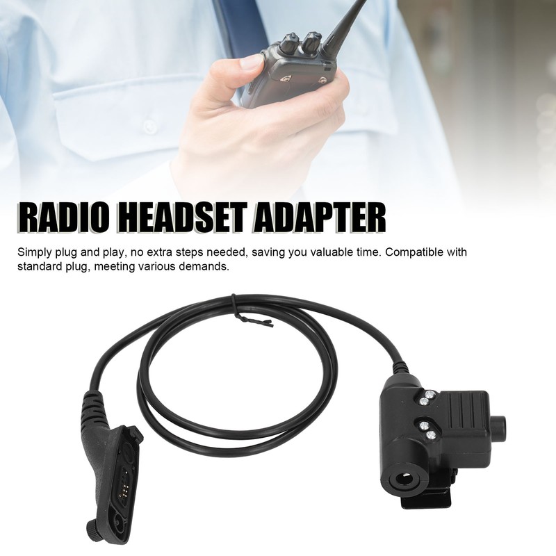 U94 Radio Headset Adapter Intercom Radio Two Way Earpiece Adapter