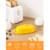 Yedio Ceramic Butter Dish with Lid for Countertop Refrigerator, 8