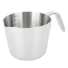 304 Stainless Steel Butter Warmer 600ML Small Saucepan Measuring Cup