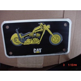 CAT Lot of 10  Caterpillar Logo Motorcycle License Plate  size 4x7