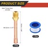 sourcing map 2Pcs Brass Pipe Fitting, 3/8 SAE Male Thread