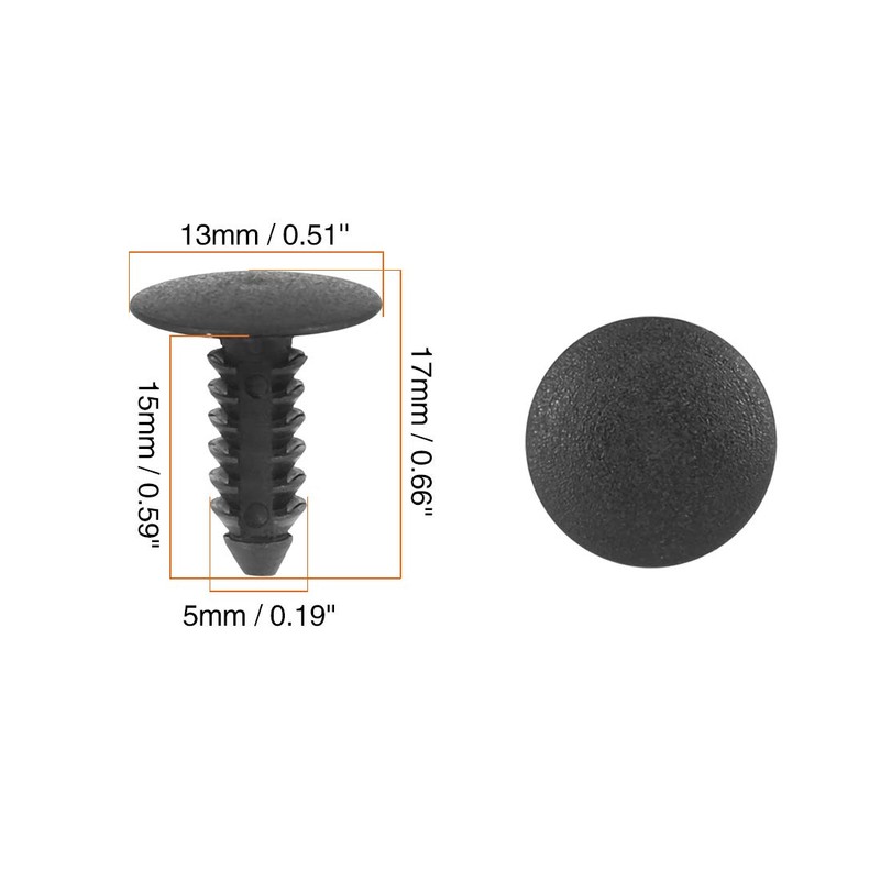 X AUTOHAUX Pack of 40 Car Mounting Clips Studs Rivets