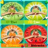 LATERN 7Pcs Fruit Inflatable Pool Floats, 4Pcs 75CM Watermelon Kiwi