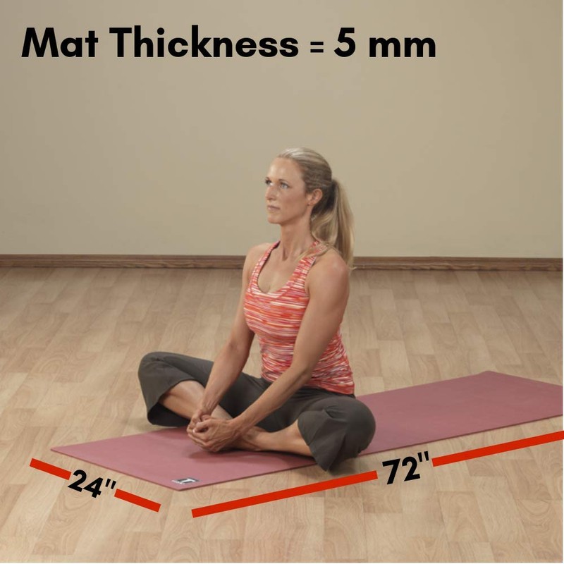 Body Solid Tools BSTYM5 5mm Red Yoga Mat