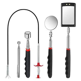 Sknrlko 5Pcs Telescoping Magnet Pick Up Tool Set Extendable Claw Tool Bendable Spring Telescoping for Home Sink Drains Kitchen